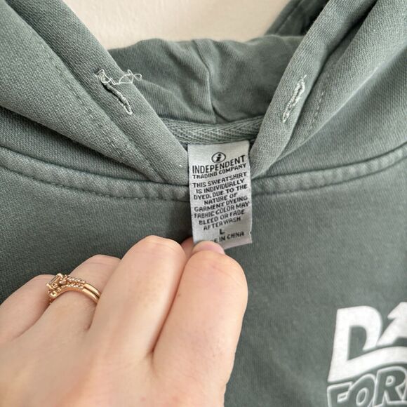 Grateful Dead Forever Hoodie Mens Large Green Sphere Las Vegas Merch Sweatshirt - Picture 4 of 10